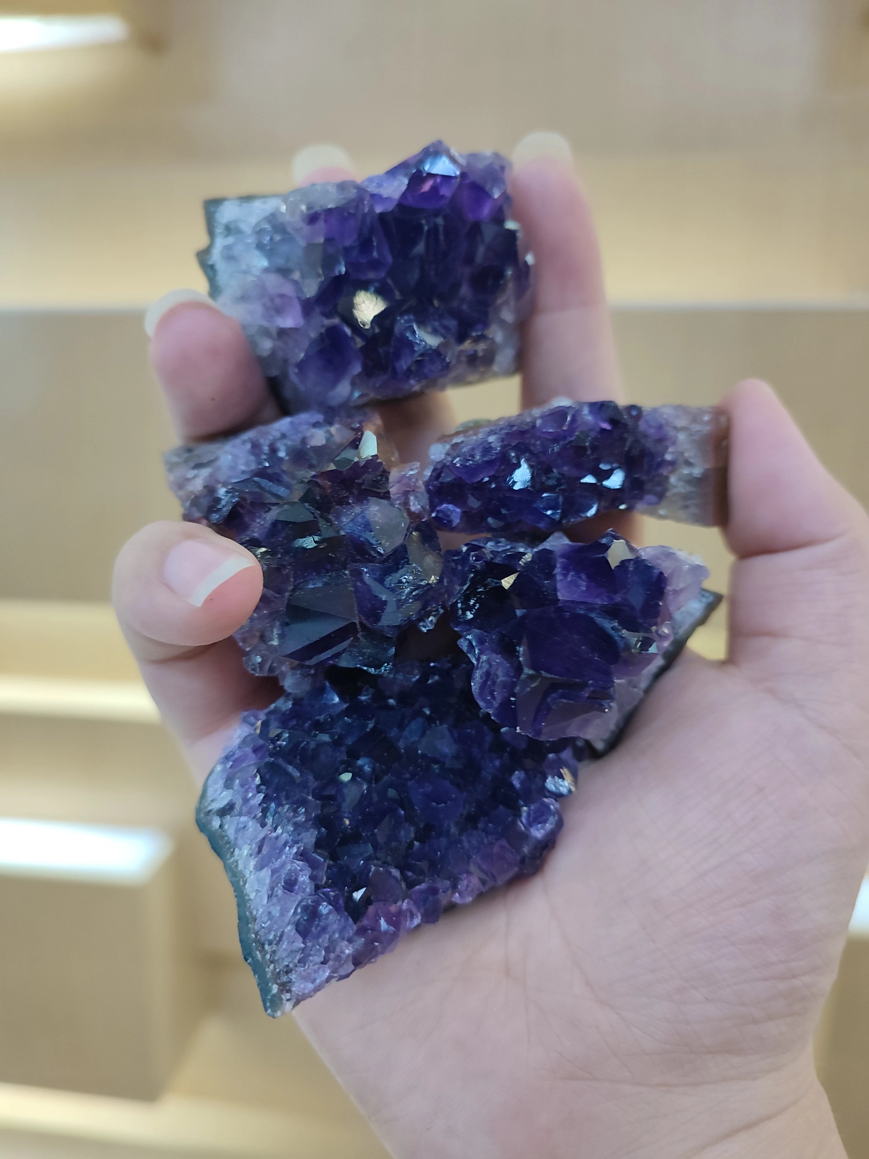 Natural Amethyst Geode Wand – Healing Crystal & Home Decor