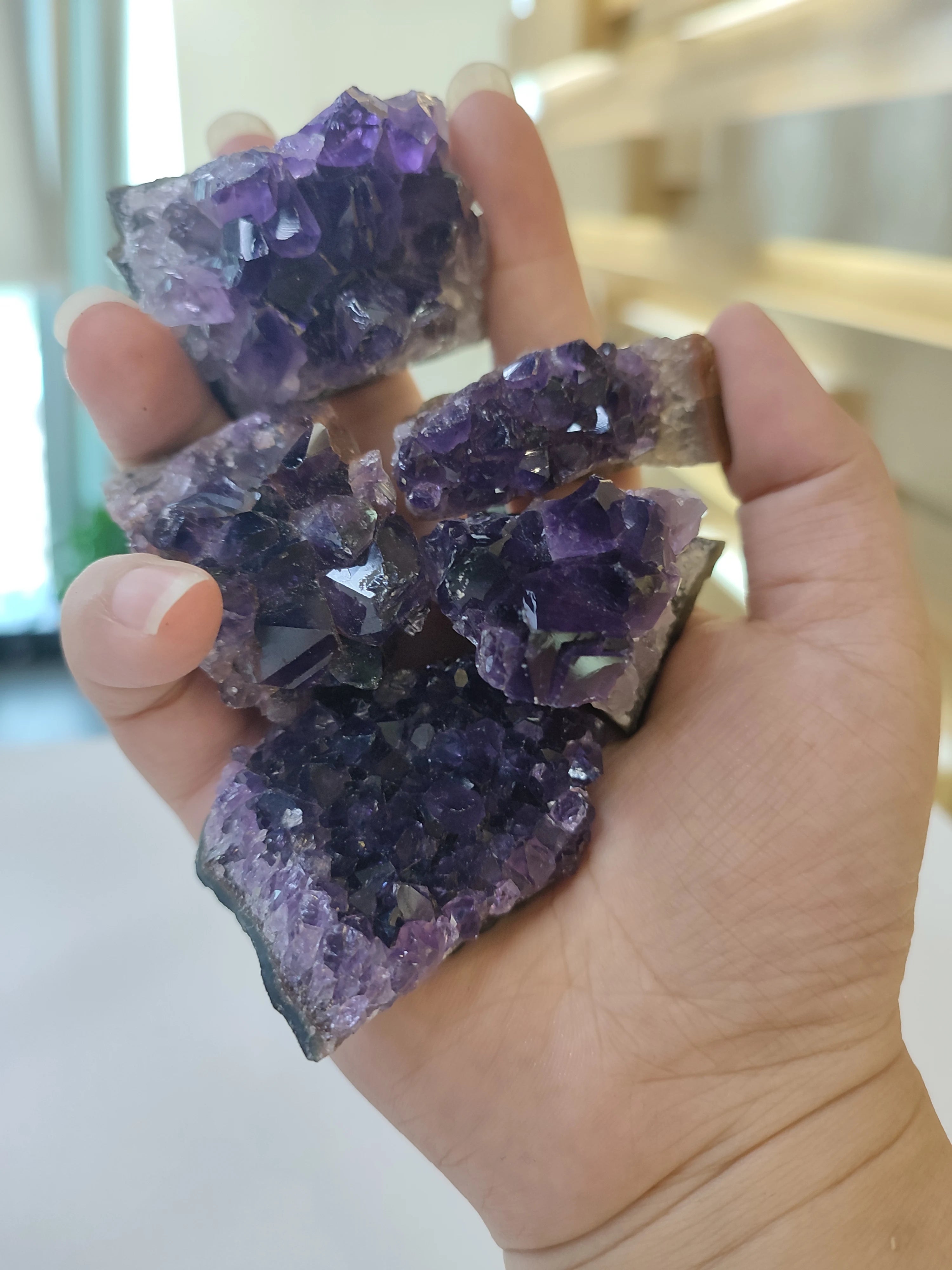 Natural Amethyst Geode Wand – Healing Crystal & Home Decor