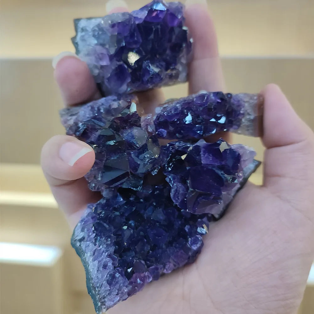Natural Amethyst Geode Wand – Healing Crystal & Home Decor