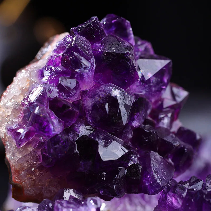 Natural Amethyst Geode Wand – Healing Crystal & Home Decor