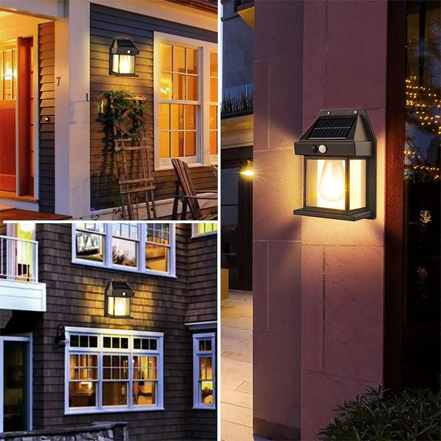 Outdoor Solar Tungsten Wall Light with Motion Sensor