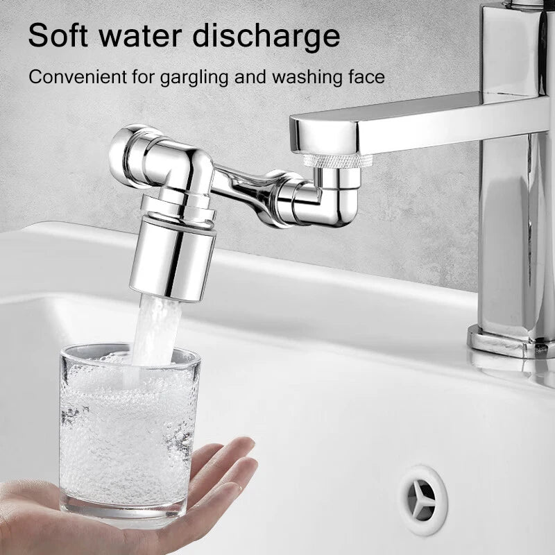 Universal 1080° Rotation Faucet Extender – Dual Mode Swivel Sprayer Head
