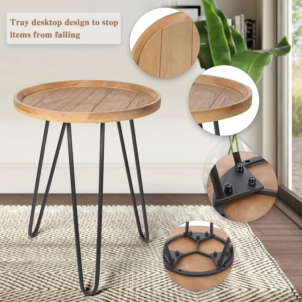 Farmhouse Round Nesting Coffee Table