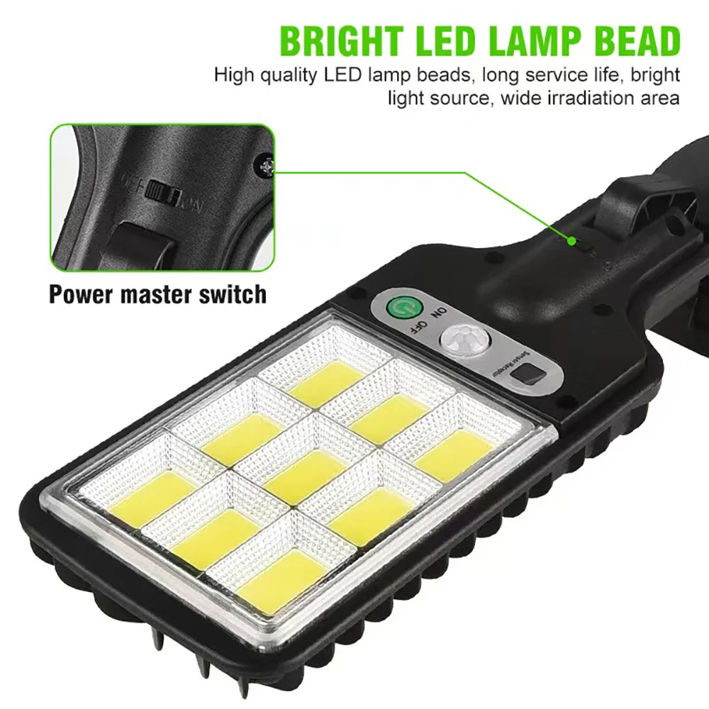 Solar Outdoor LED Wall Light –  Waterproof & Motion-Sensitive