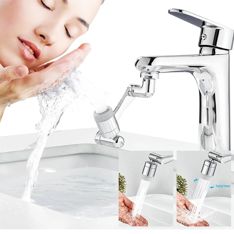 Universal 1080° Rotation Faucet Extender – Dual Mode Swivel Sprayer Head