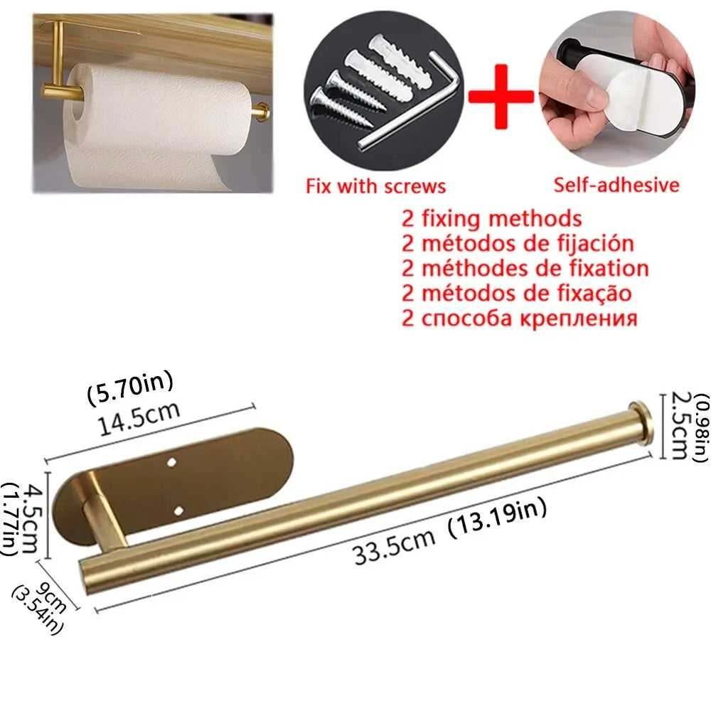 Adhesive Paper Towel Holder!