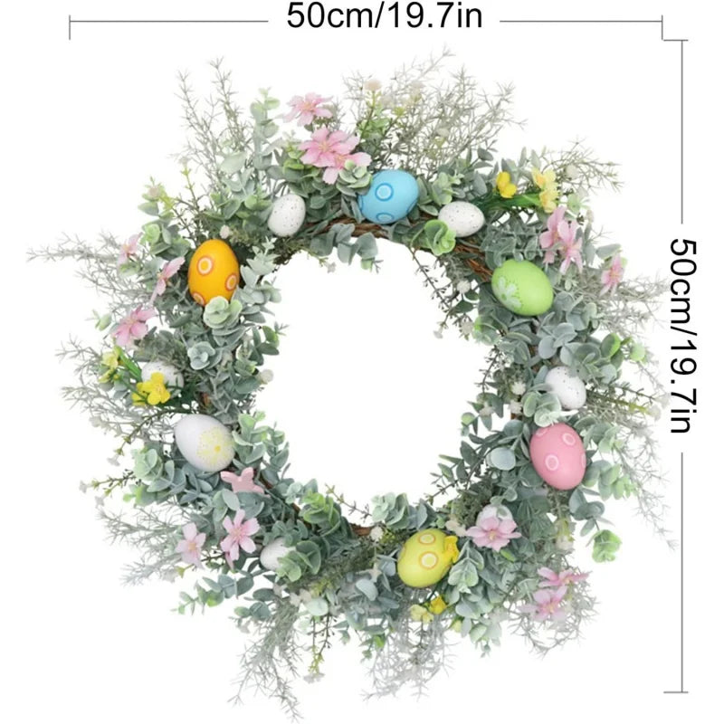 Spring Eggs Wreath Creative Artificial Garland: