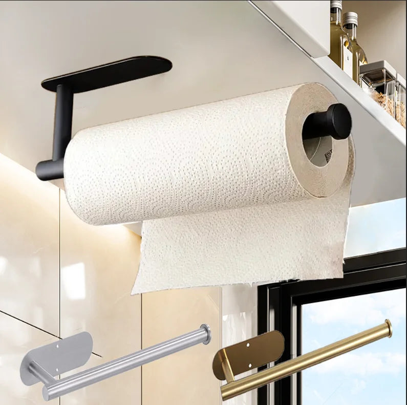 Adhesive Paper Towel Holder!