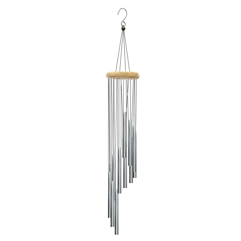 12-Tube Aluminum Alloy Wind Chimes – Elegant Harmony for Any Occasion! 🎶🏡