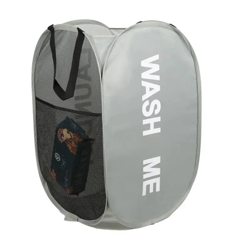 Mesh Pop-Up Laundry Basket – Foldable, Spacious &amp; Ultra Convenient!
