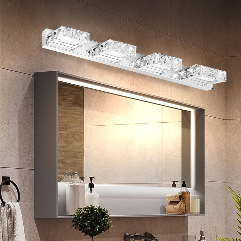 LOYALHEARTD Crystal Vanity Light LED Modern Toilet Wall Lamp