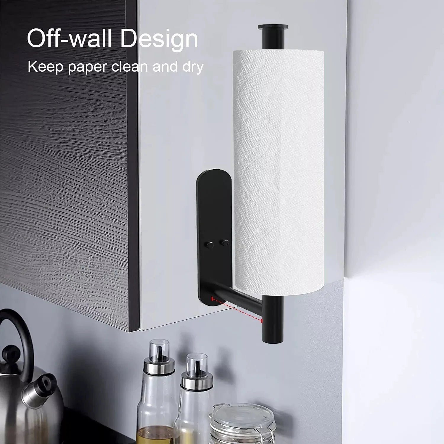 Adhesive Paper Towel Holder!