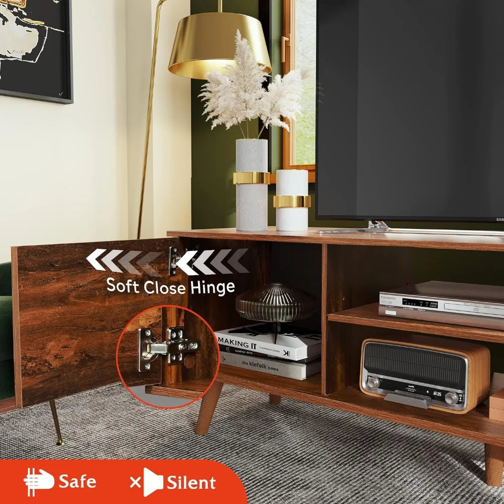 Mid Century Modern TV Console for 55 60 in TV