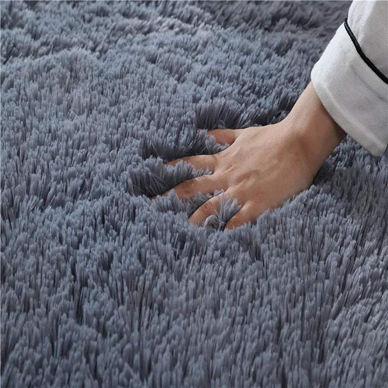 Modern Sofas Grey Fluffy Carpet