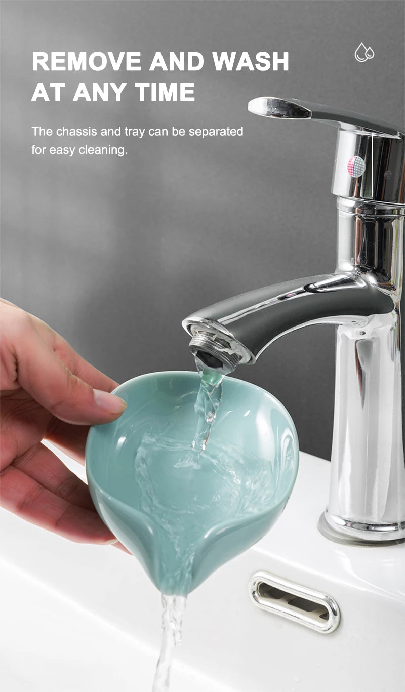 Stylish, Self-Draining Soap Dish for a Cleaner Bathroom! 🚿✨