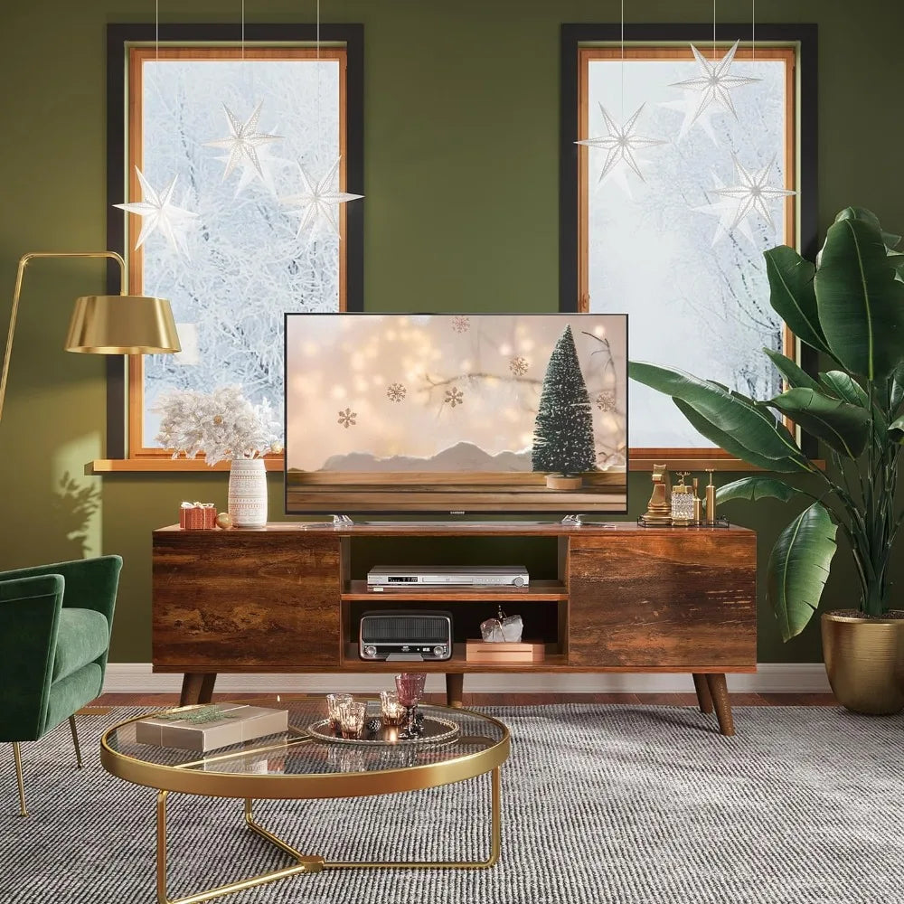 Mid Century Modern TV Console for 55 60 in TV