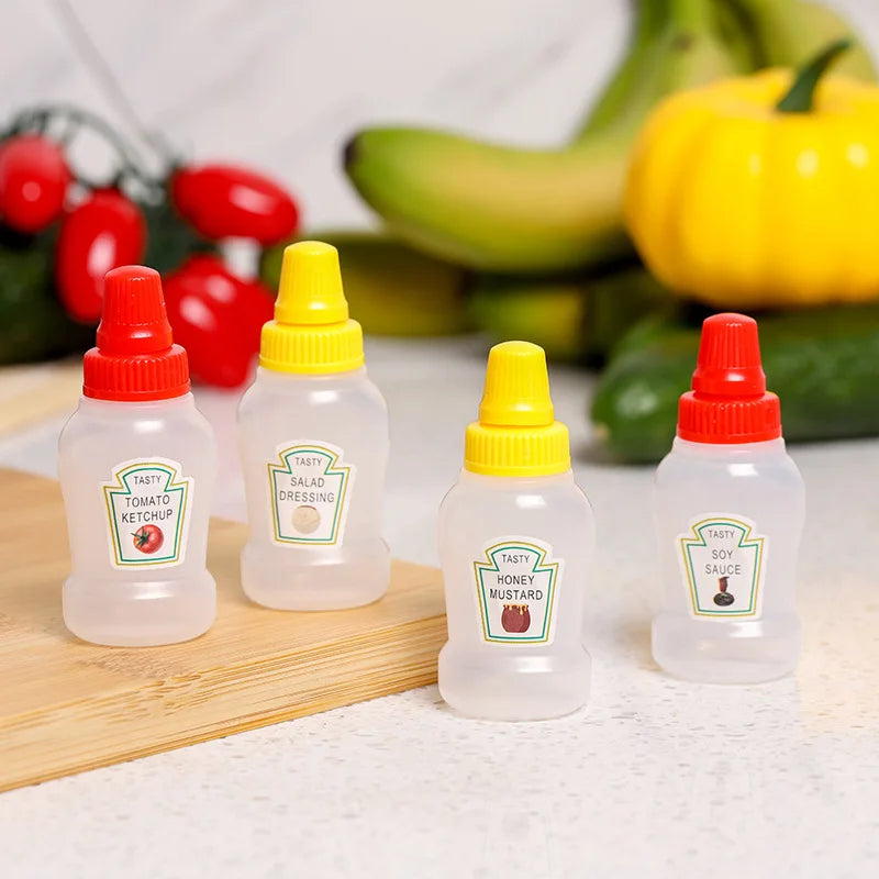 Mini Condiment Squeeze Bottles