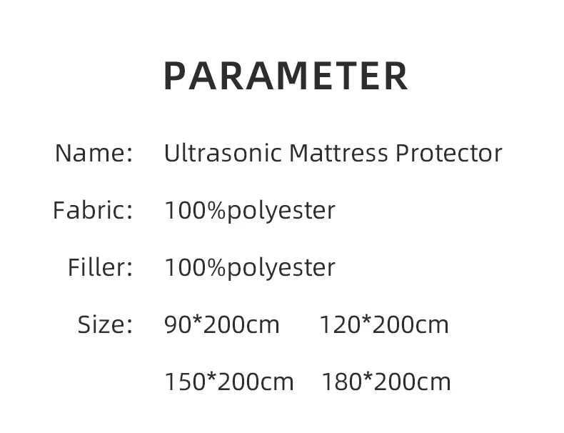 Ultrasonic Mattress Protector Cover Pad – Washable, Waterproof &amp; Worry-Free Sleep! 🌙✨