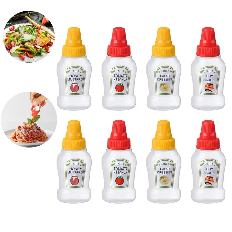 Mini Condiment Squeeze Bottles