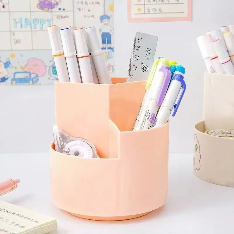 Rotating  Desk Pencil Storage Box