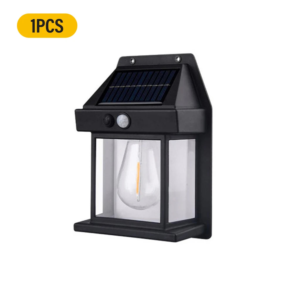 Outdoor Solar Tungsten Wall Light with Motion Sensor