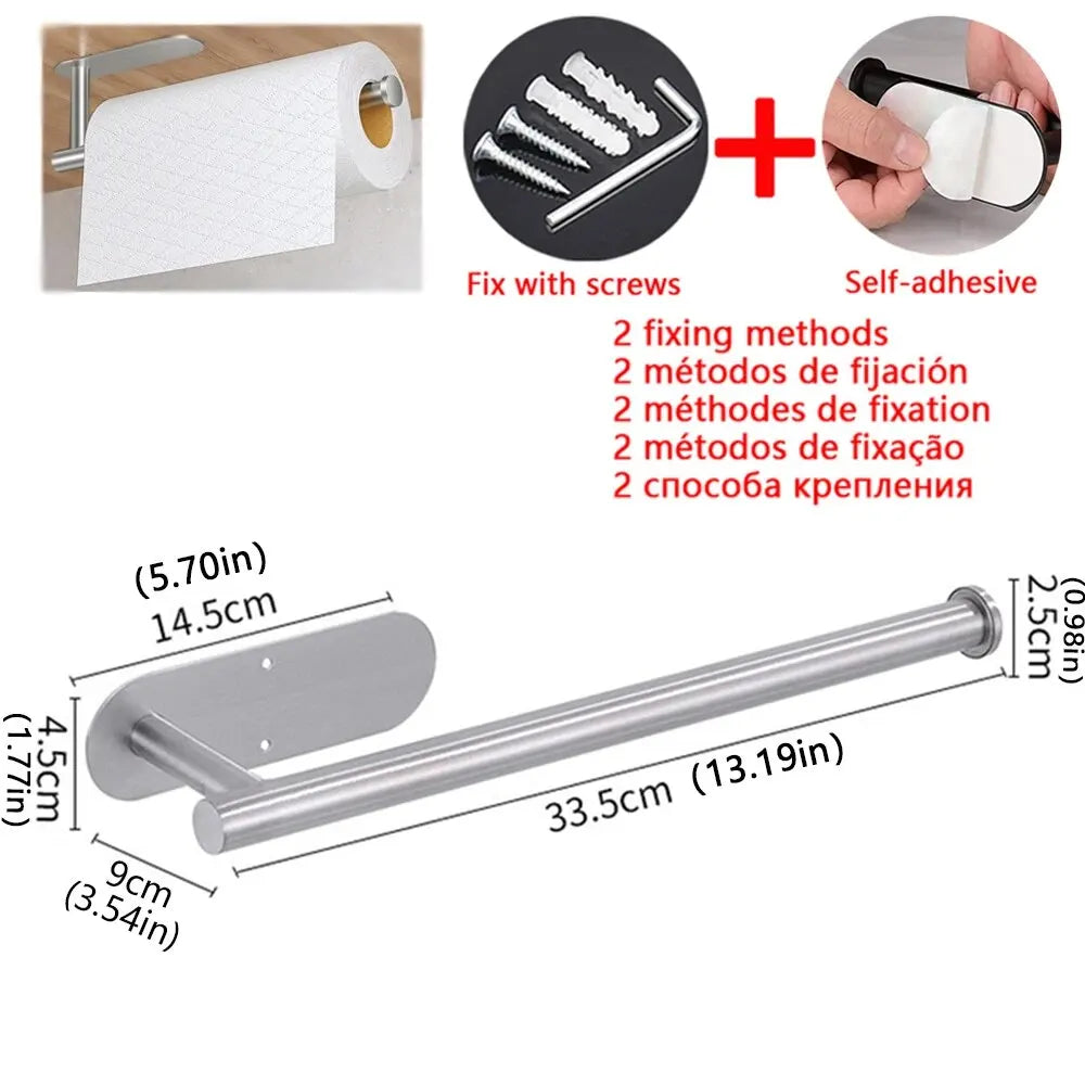 Adhesive Paper Towel Holder!