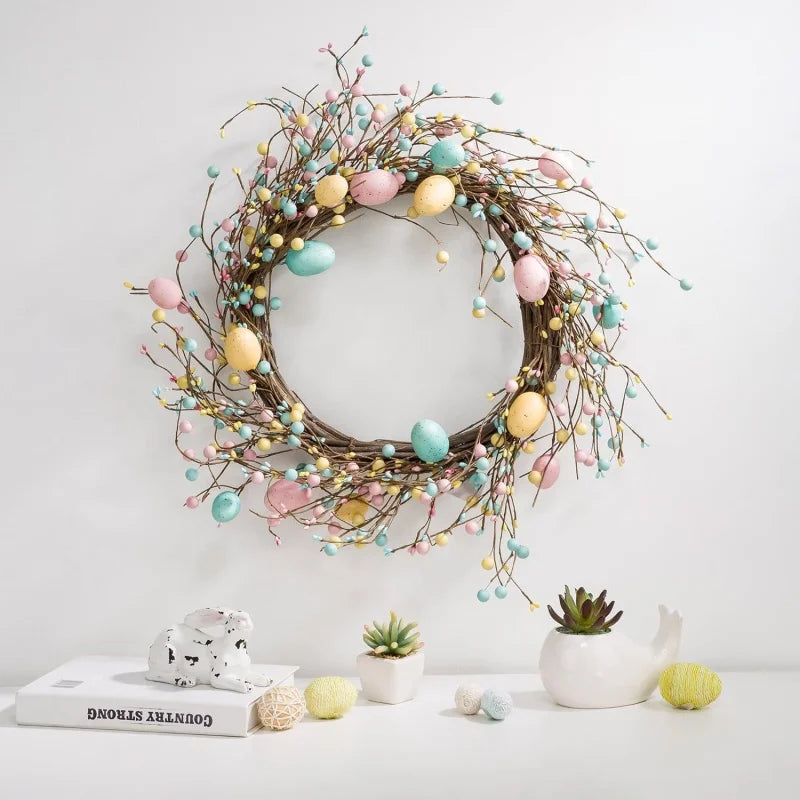 Spring Eggs Wreath Creative Artificial Garland: