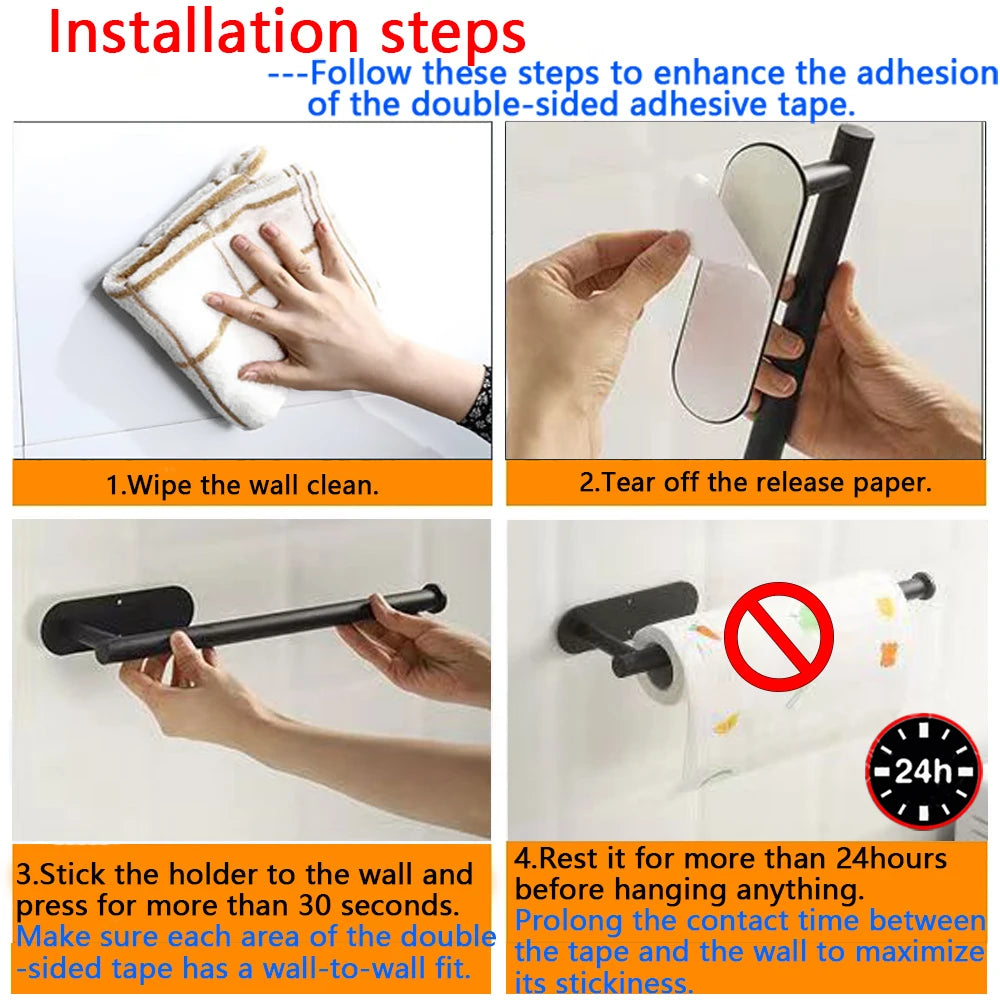 Adhesive Paper Towel Holder!