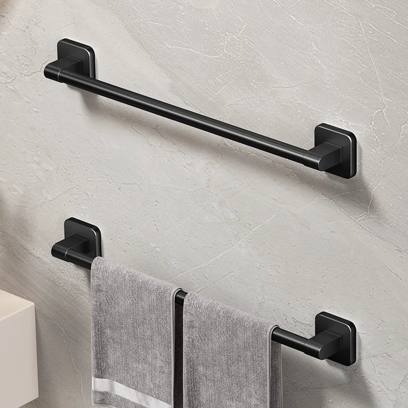 Self-Adhesive Bathroom Towel Holder – No Drilling, Just Style; Simplicity! 🖤🤍