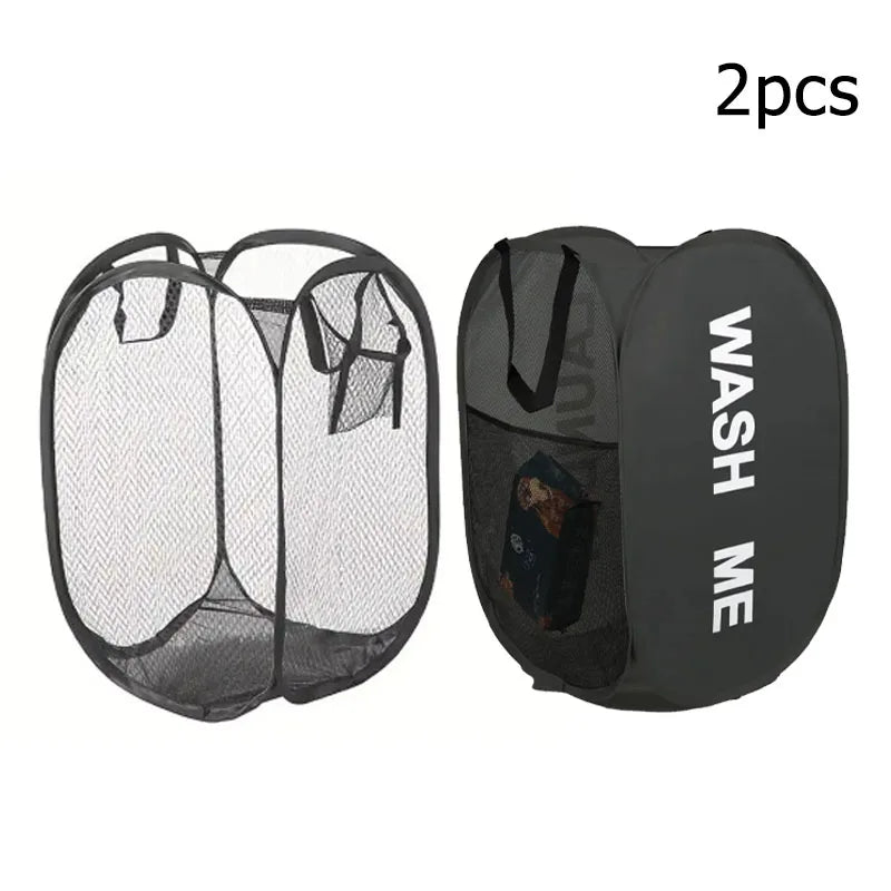 Mesh Pop-Up Laundry Basket – Foldable, Spacious &amp; Ultra Convenient!