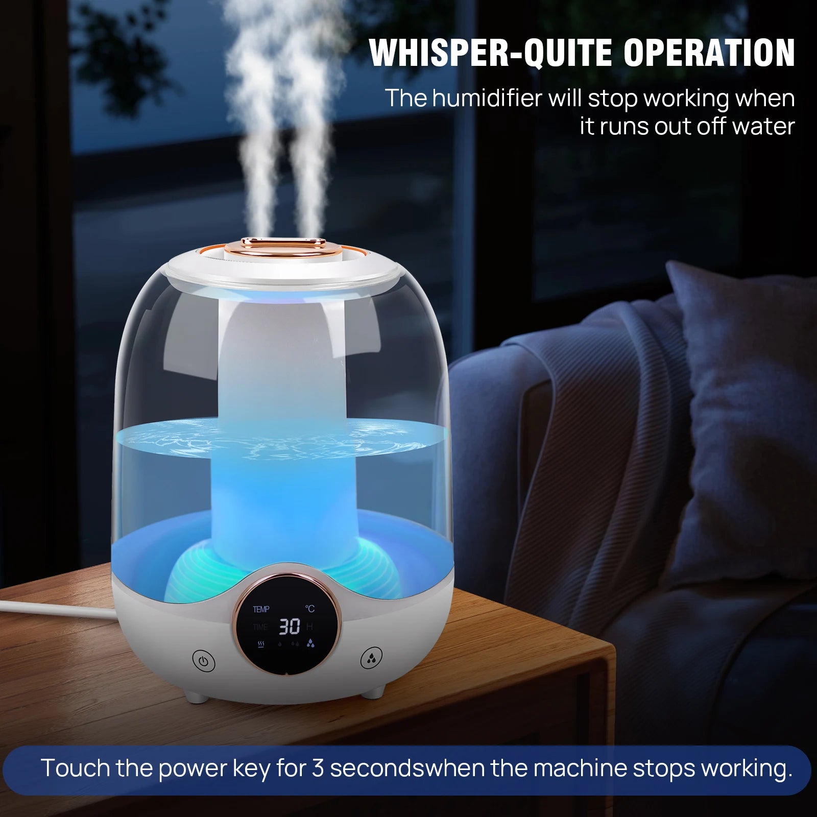 Essential Oil Diffuser - 3L Aroma Diffuser Humidifier Cool Air Diffuser