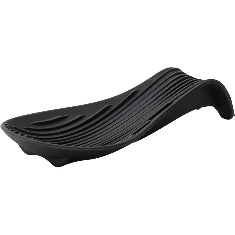 1/4Pcs Silicone Spoon Holder – Heat-Resistant; Handy Kitchen Essential!