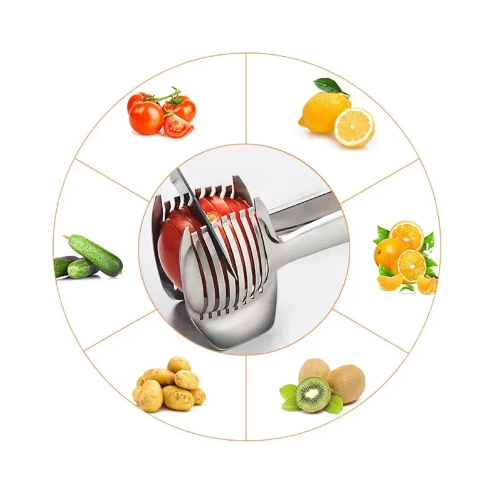 Stainless Steel Handheld Fruit & Vegetable Slicer