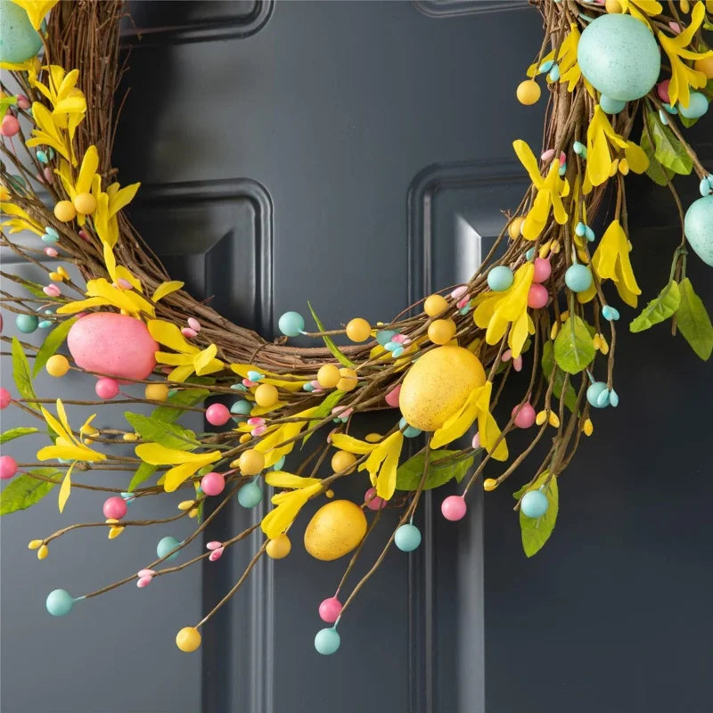 Spring Eggs Wreath Creative Artificial Garland: