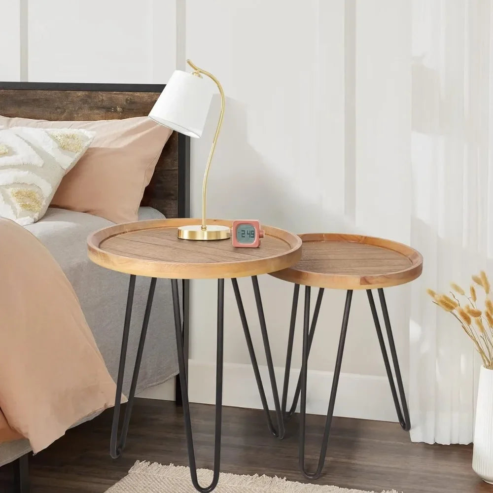 Farmhouse Round Nesting Coffee Table