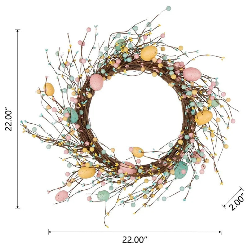 Spring Eggs Wreath Creative Artificial Garland: