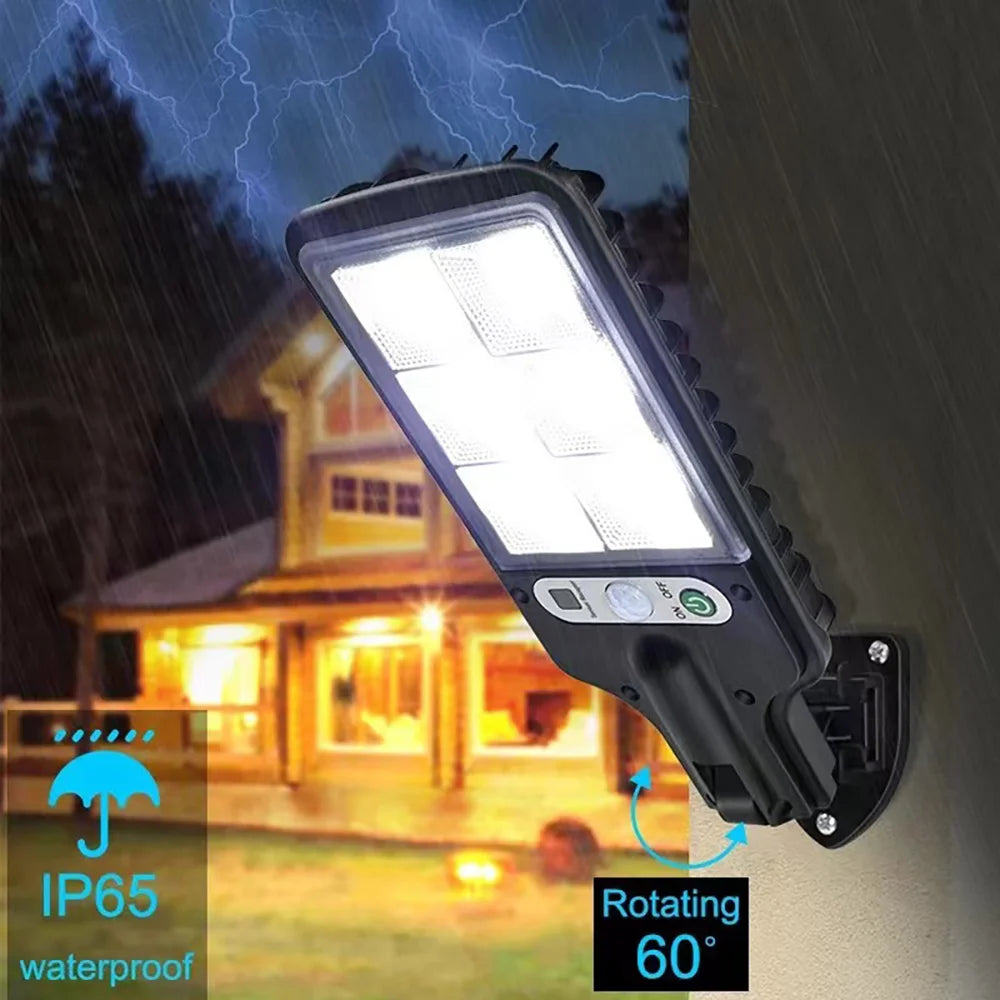 Solar Outdoor LED Wall Light –  Waterproof & Motion-Sensitive