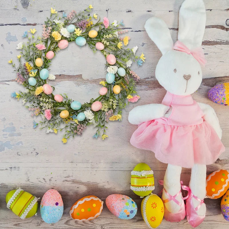Spring Eggs Wreath Creative Artificial Garland: