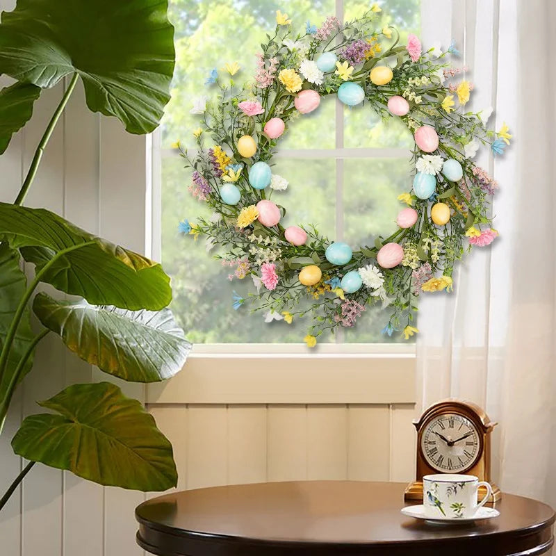 Spring Eggs Wreath Creative Artificial Garland: