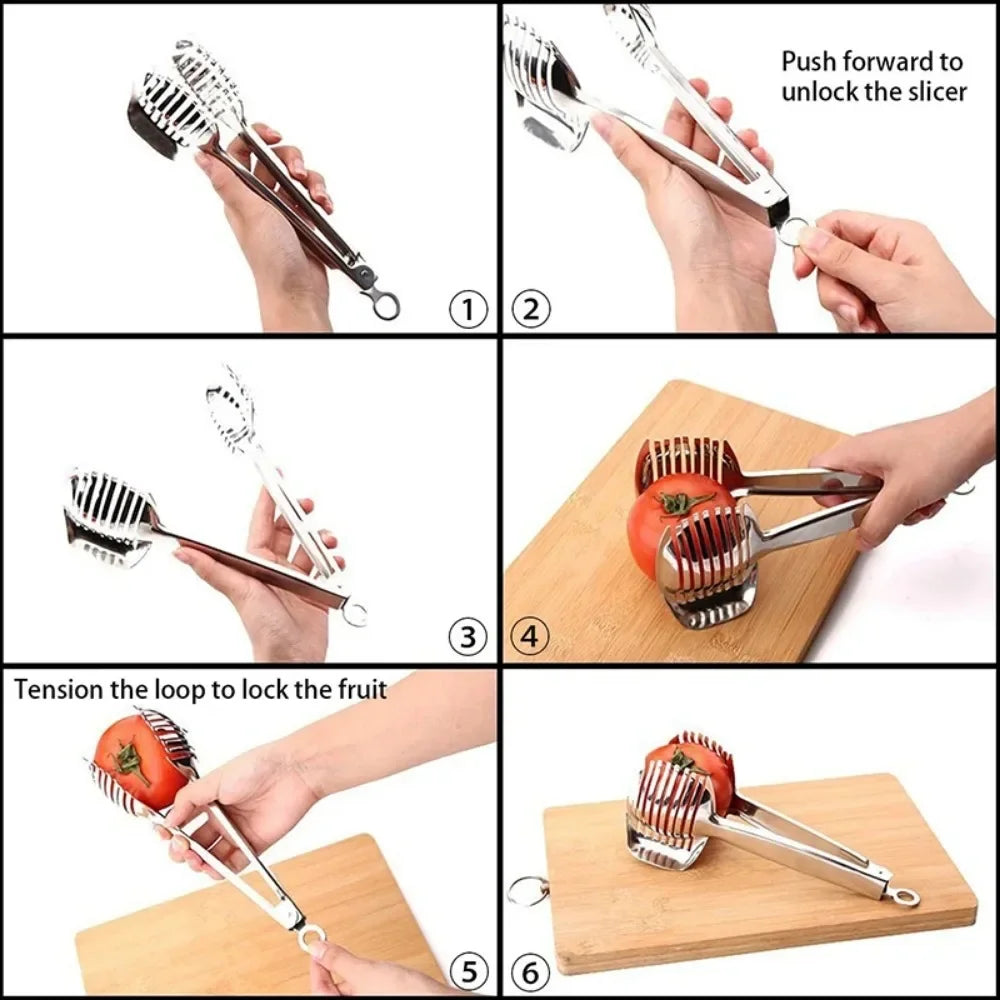 Stainless Steel Handheld Fruit & Vegetable Slicer