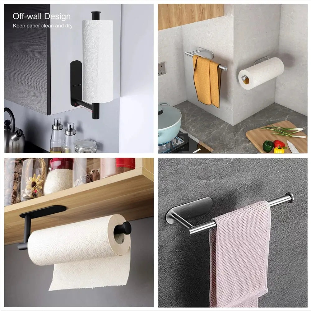 Adhesive Paper Towel Holder!