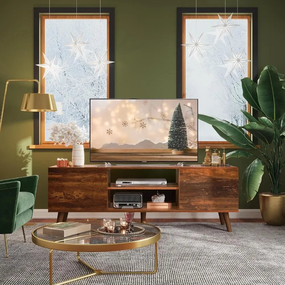 Mid Century Modern TV Console for 55 60 in TV