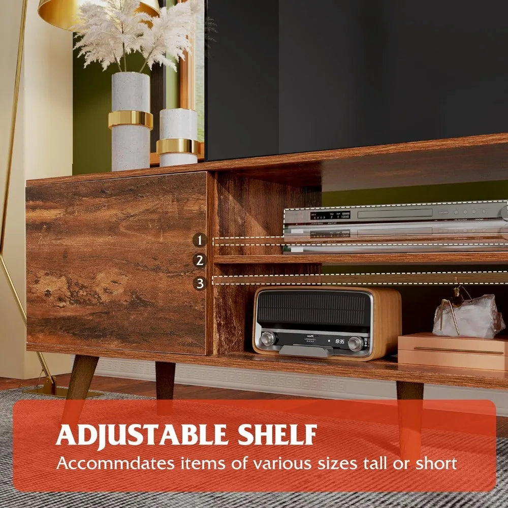 Mid Century Modern TV Console for 55 60 in TV