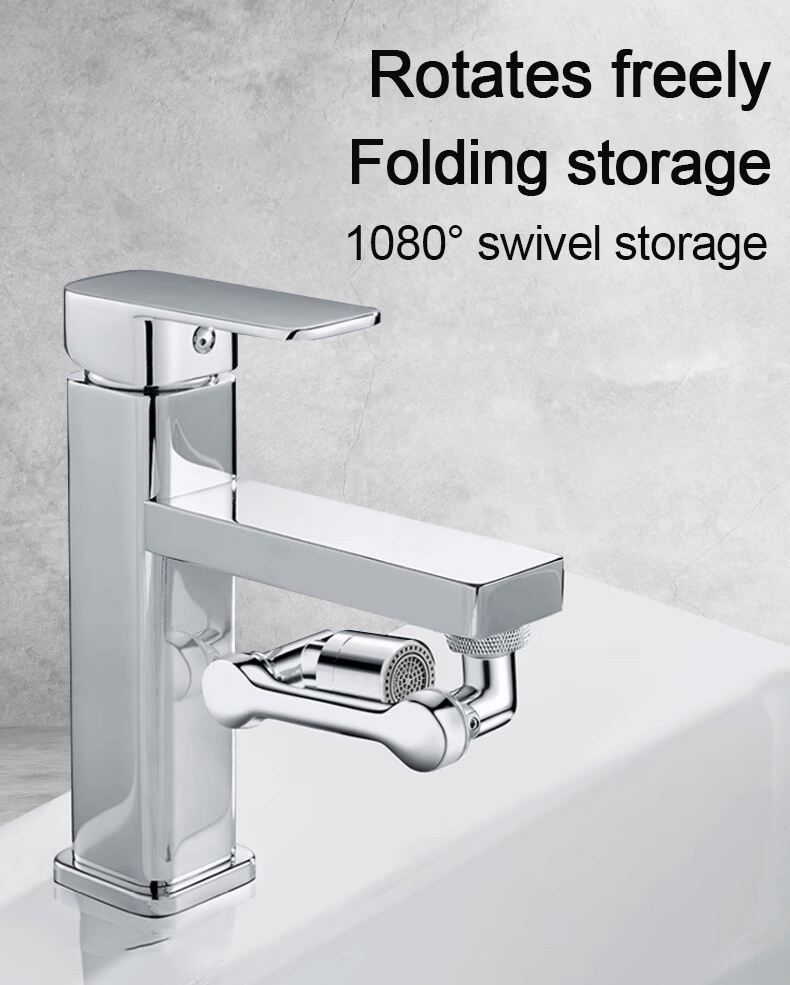 Universal 1080° Rotation Faucet Extender – Dual Mode Swivel Sprayer Head